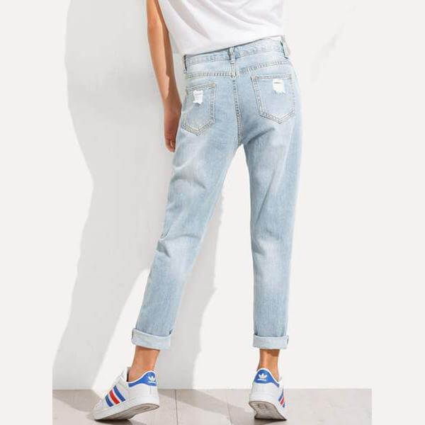 Distressed Boyfriend Jeans by Altaes Design