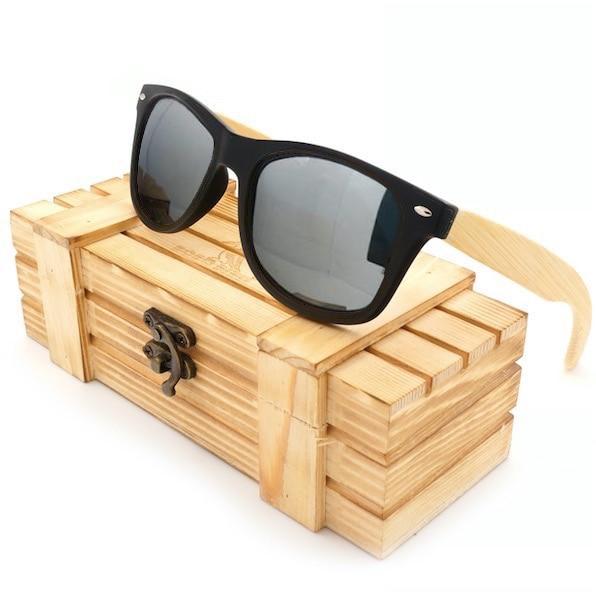 Polarized Black Bamboo Sunglasses