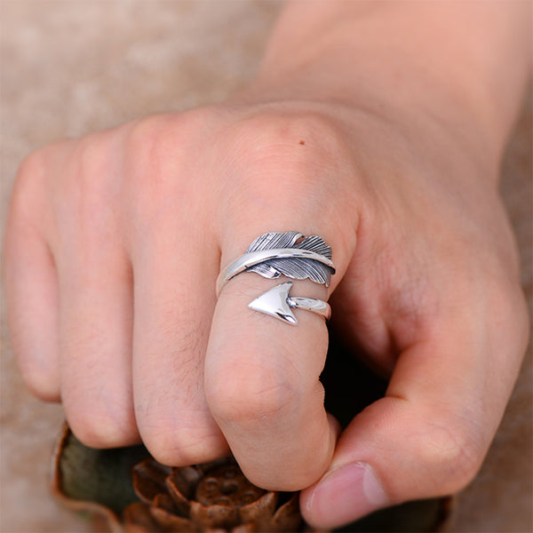 Vintage Silver Resizable Arrow Ring